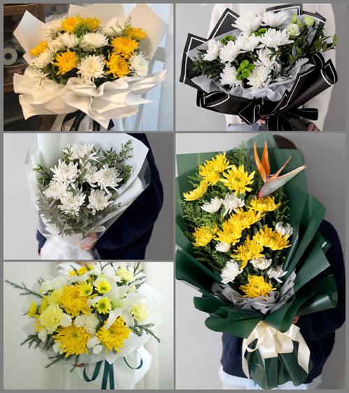 浙江省绍兴诸暨市东白湖镇白事花束代送